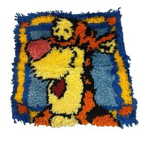 Tigger Finished Winnie The Pooh Latch Hook 13" Picture Rug Pillow Disney Decor